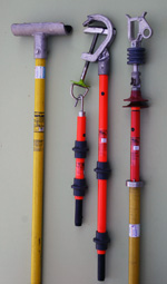 Electrically-insulated fibre glass rods and fittings